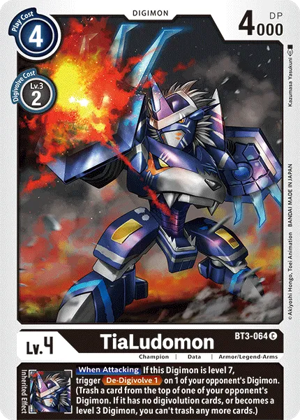 TiaLudomon &mdash; Digimon Card Game card