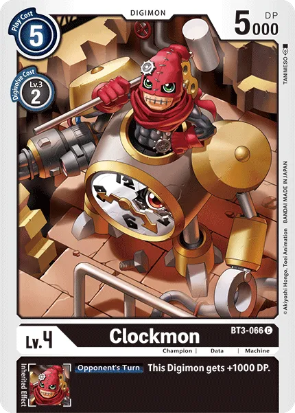 Clockmon &mdash; Digimon Card Game card