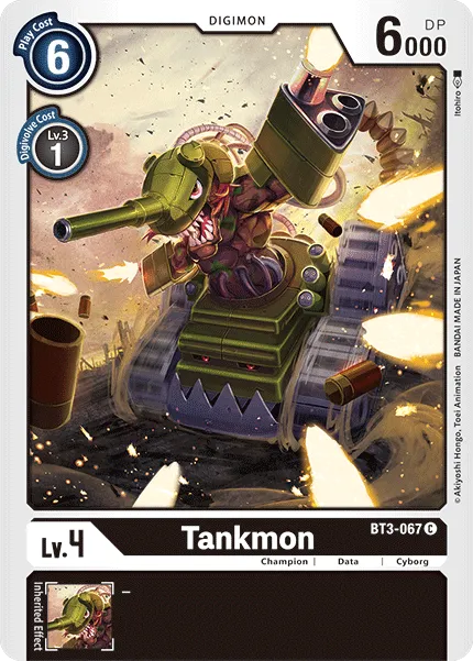 Tankmon &mdash; Digimon Card Game card