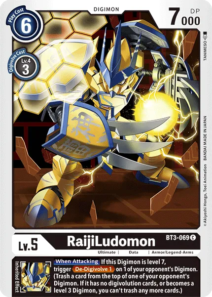 RaijiLudomon &mdash; Digimon Card Game card