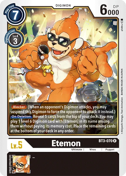 Etemon &mdash; Digimon Card Game card