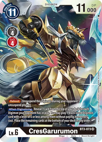 CresGarurumon &mdash; Digimon Card Game card