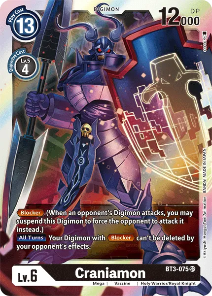 Craniamon &mdash; Digimon Card Game card