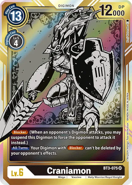 Craniamon &mdash; Digimon Card Game card