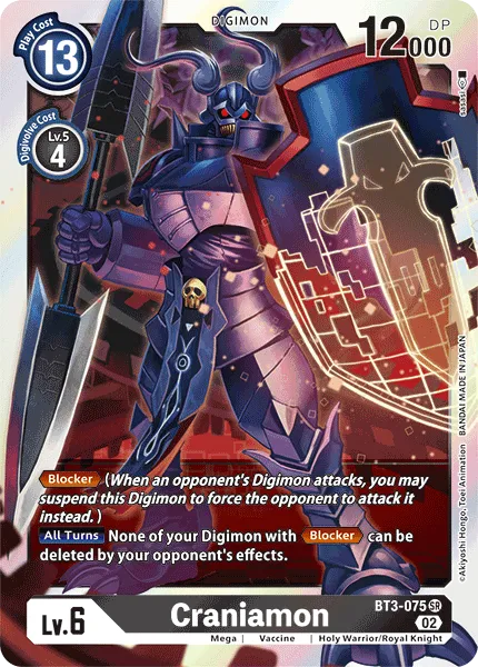 Craniamon &mdash; Digimon Card Game card