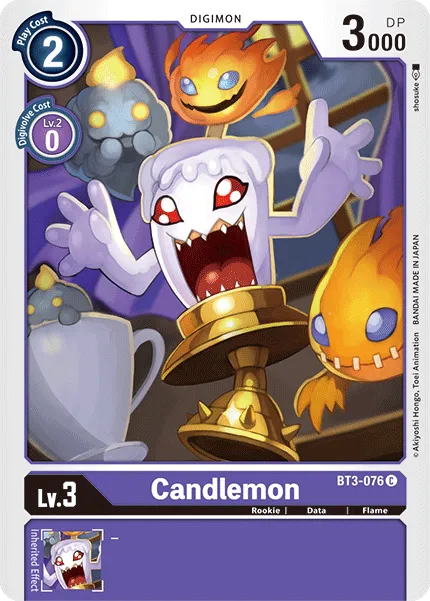 Candlemon &mdash; Digimon Card Game card