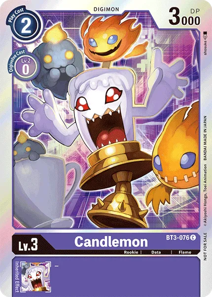 Candlemon &mdash; Digimon Card Game card