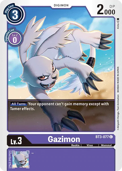 Gazimon &mdash; Digimon Card Game card