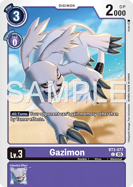 Gazimon &mdash; Digimon Card Game card