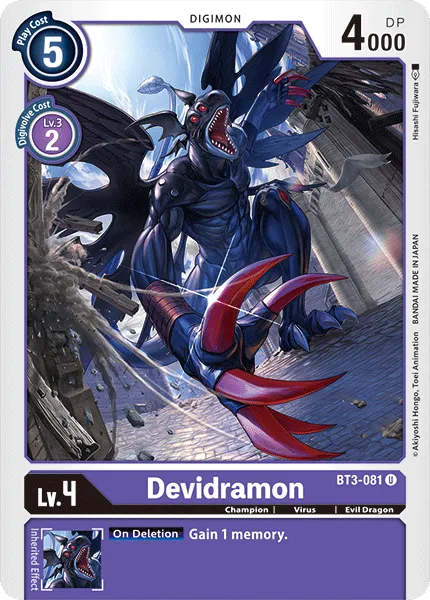 Devidramon &mdash; Digimon Card Game card