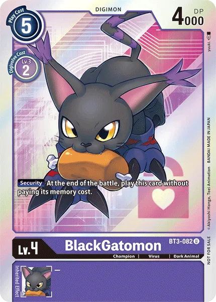 BlackGatomon &mdash; Digimon Card Game card