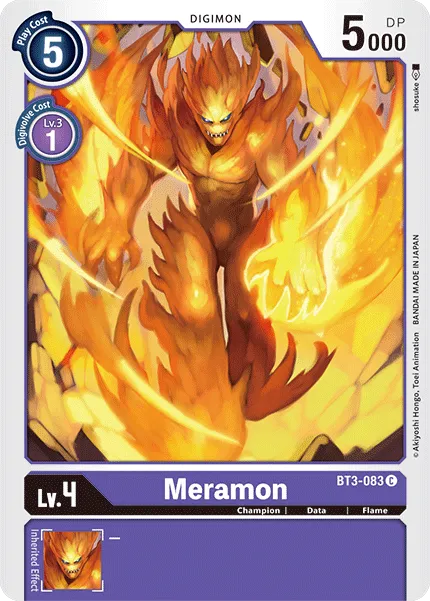 Meramon &mdash; Digimon Card Game card