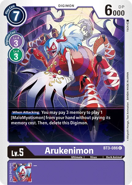 Arukenimon &mdash; Digimon Card Game card