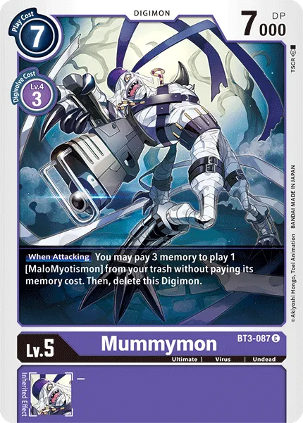 Mummymon &mdash; Digimon Card Game card