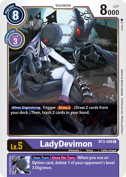LadyDevimon &mdash; Digimon Card Game card