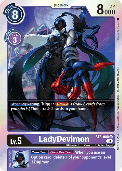 LadyDevimon &mdash; Digimon Card Game card