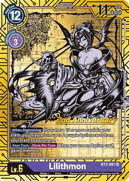 Lilithmon &mdash; Digimon Card Game card