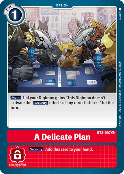 A Delicate Plan &mdash; Digimon Card Game card