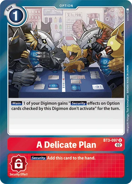 A Delicate Plan &mdash; Digimon Card Game card