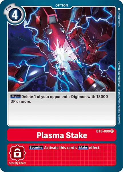 Plasma Stake &mdash; Digimon Card Game card