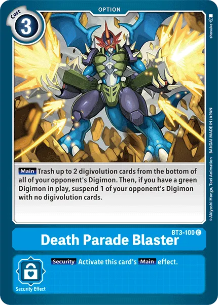 Death Parade Blaster &mdash; Digimon Card Game card