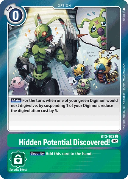 Hidden Potential Discovered! &mdash; Digimon Card Game card