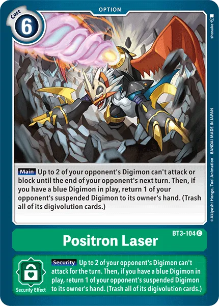 Positron Laser &mdash; Digimon Card Game card