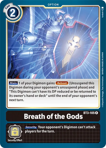 Breath of the Gods &mdash; Digimon Card Game card