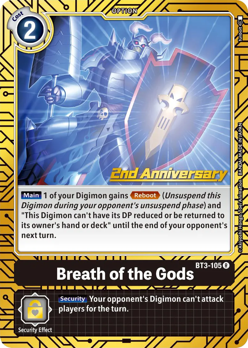 Breath of the Gods &mdash; Digimon Card Game card