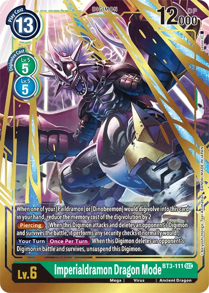 Imperialdramon Dragon Mode &mdash; Digimon Card Game card