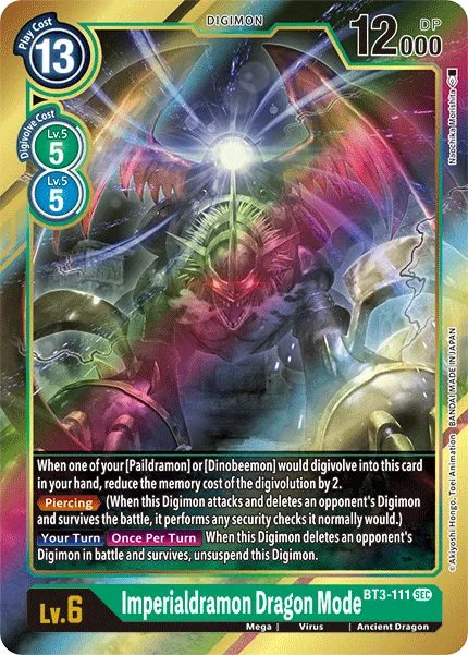 Imperialdramon Dragon Mode &mdash; Digimon Card Game card