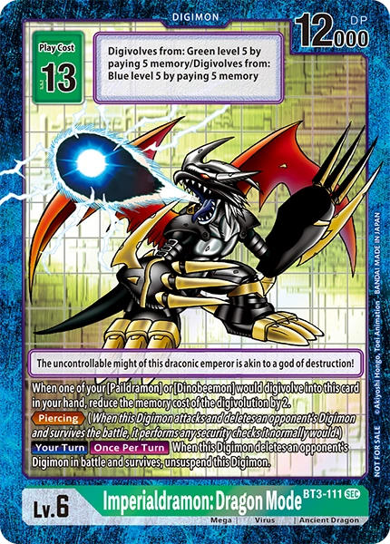 Imperialdramon: Dragon Mode &mdash; Digimon Card Game card