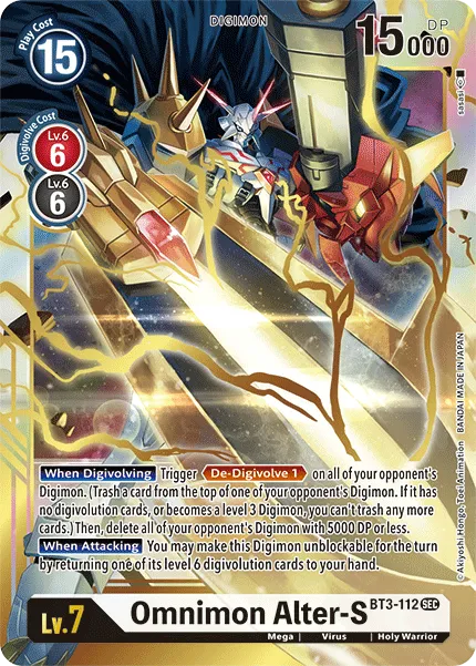 Omnimon Alter-S &mdash; Digimon Card Game card