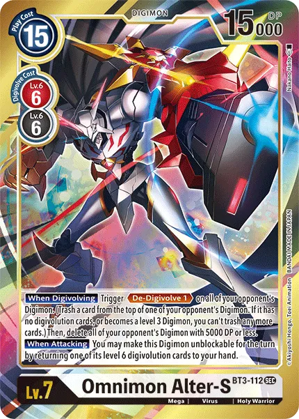 Omnimon Alter-S &mdash; Digimon Card Game card