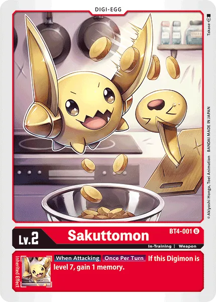 Sakuttomon &mdash; Digimon Card Game card
