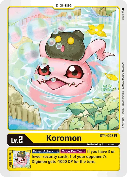 Koromon &mdash; Digimon Card Game card