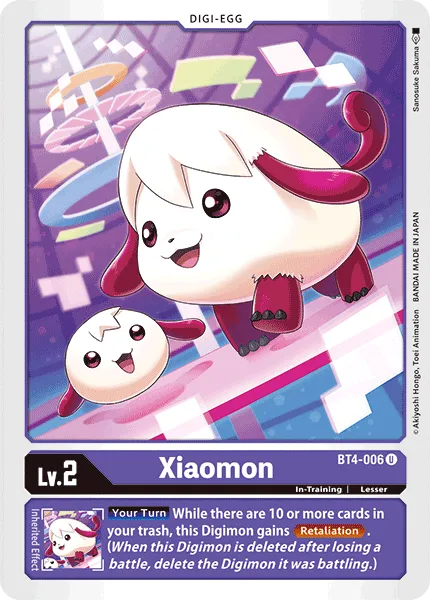 Xiaomon &mdash; Digimon Card Game card