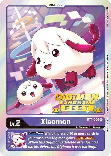 Xiaomon &mdash; Digimon Card Game card