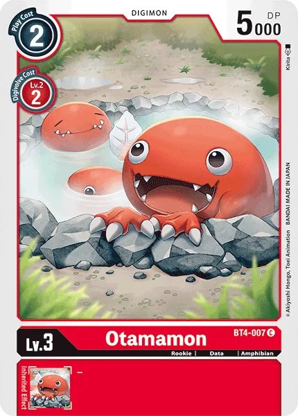 Otamamon &mdash; Digimon Card Game card