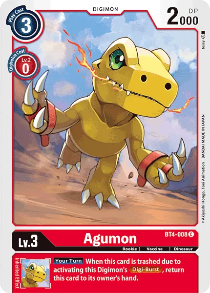 Agumon &mdash; Digimon Card Game card