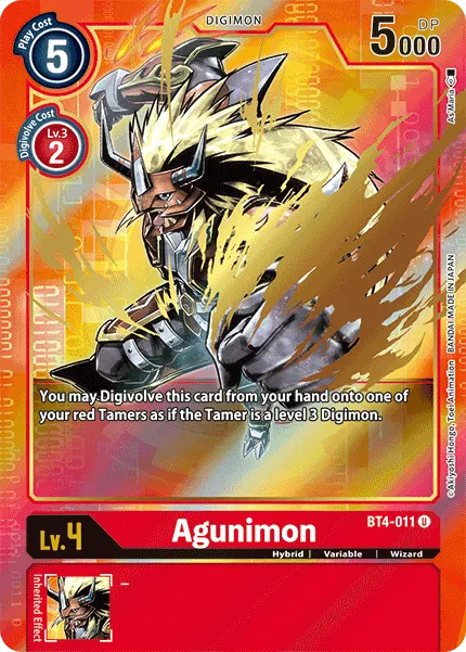 Agunimon &mdash; Digimon Card Game card