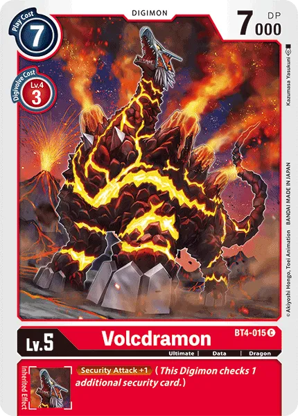 Volcdramon &mdash; Digimon Card Game card