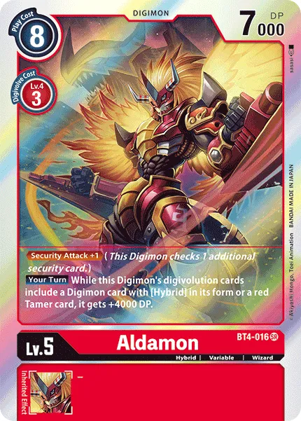 Aldamon &mdash; Digimon Card Game card