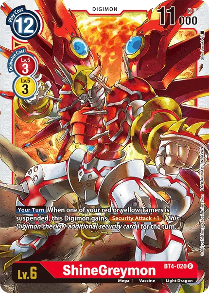 ShineGreymon &mdash; Digimon Card Game card