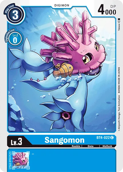 Sangomon &mdash; Digimon Card Game card