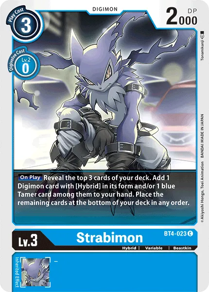 Strabimon &mdash; Digimon Card Game card