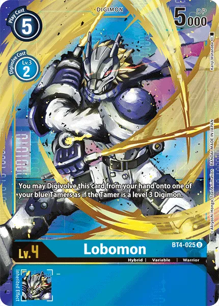 Lobomon &mdash; Digimon Card Game card