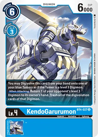 KendoGarurumon &mdash; Digimon Card Game card