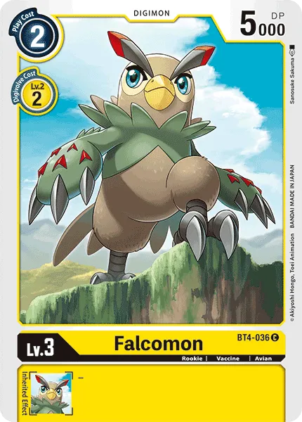 Falcomon &mdash; Digimon Card Game card