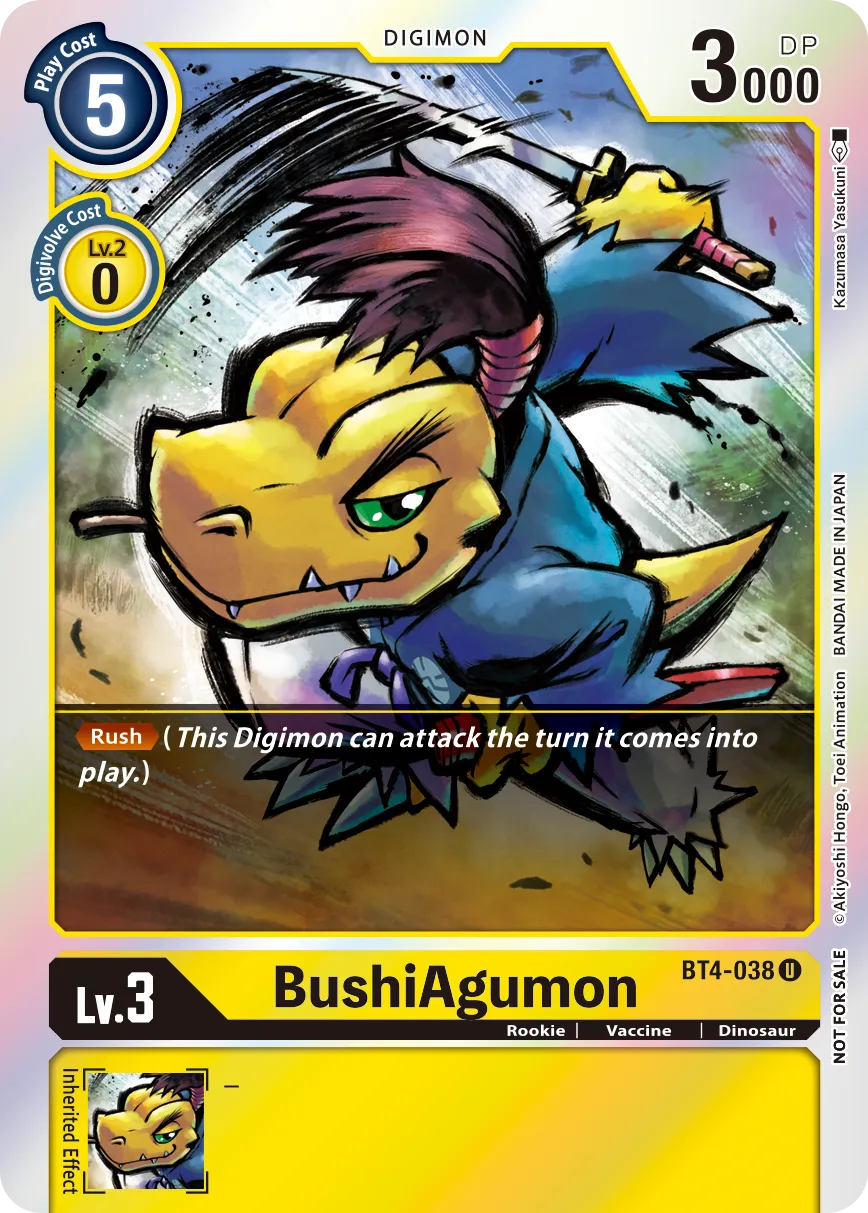 BushiAgumon &mdash; Digimon Card Game card